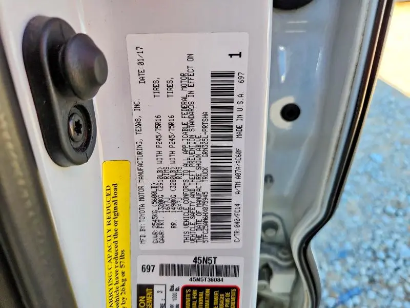 2017 TOYOTA TACOMA DOUBLE CAB  