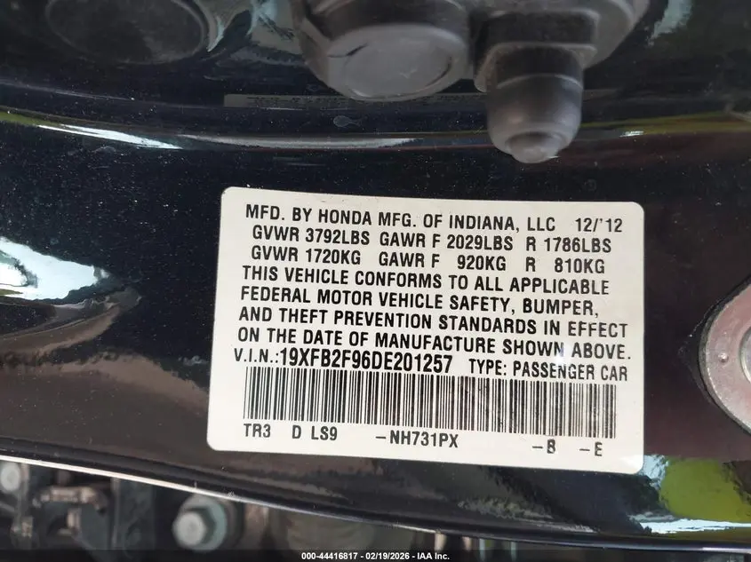 2013 HONDA CIVIC EX-L