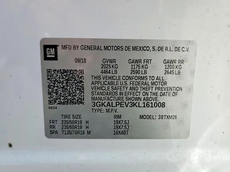 2019 GMC TERRAIN SLT  