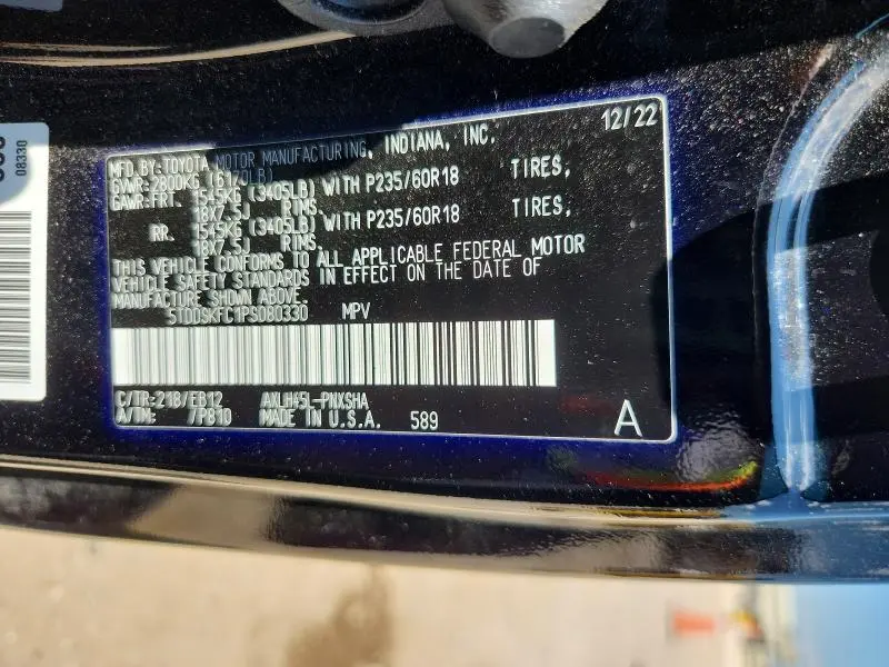 2023 TOYOTA SIENNA XSE 7-PASSENGER  