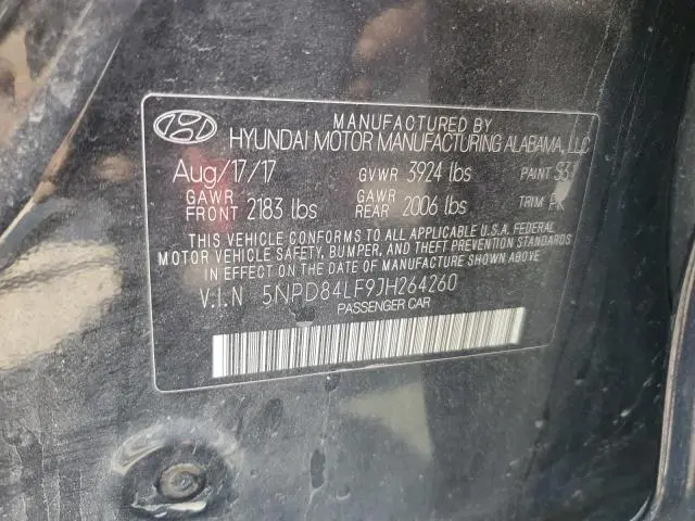 2018 HYUNDAI ELANTRA SEL  