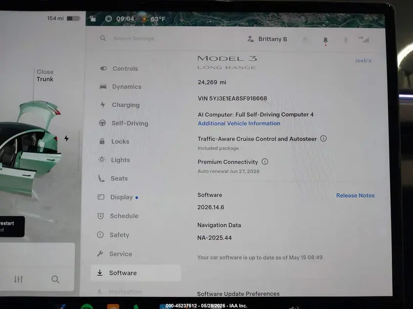 2025 TESLA MODEL 3 LONG RANGE REAR-WHEEL DRIVE/STANDARD REAR-WHEEL DRIVE