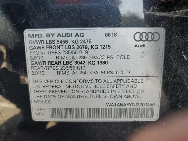 2018 AUDI Q5 PREMIUM  