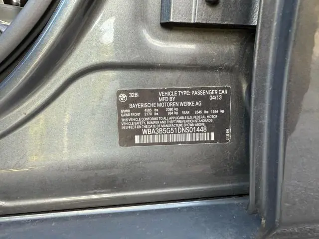 2013 BMW 328 XI SULEV  