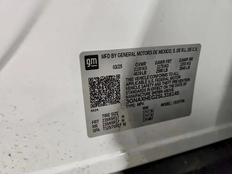 2025 CHEVROLET EQUINOX LT  