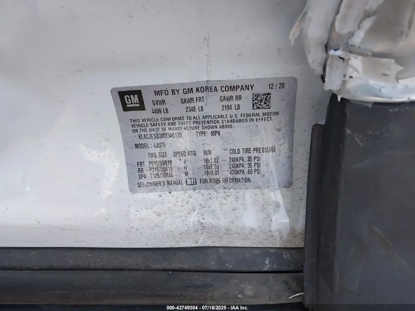 2021 BUICK ENCORE AWD PREFERRED