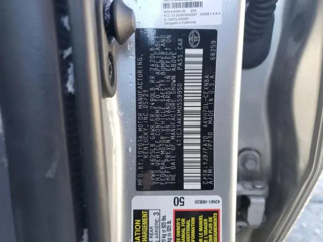 2021 TOYOTA CAMRY LE  