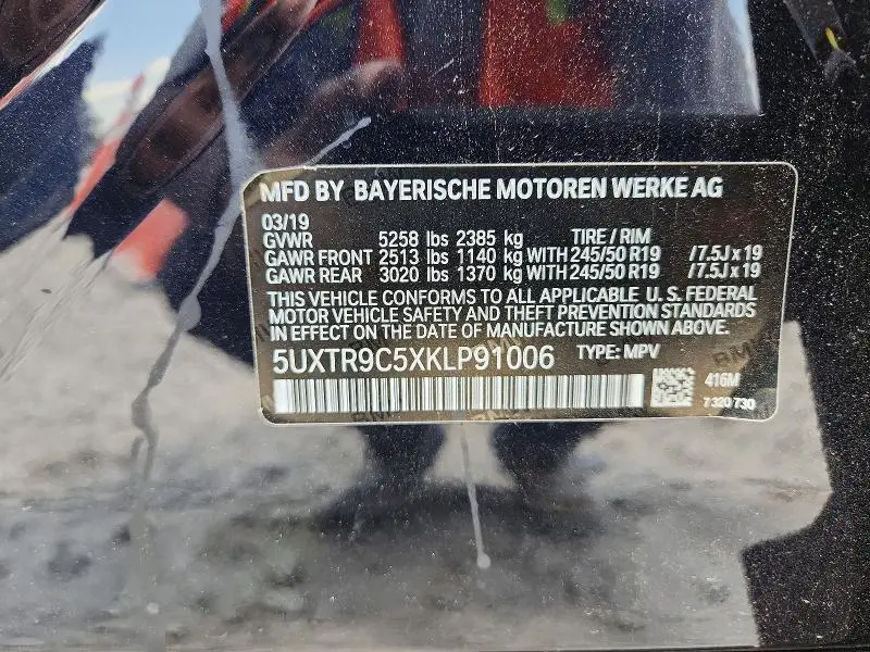 2019 BMW X3 XDRIVE30I  