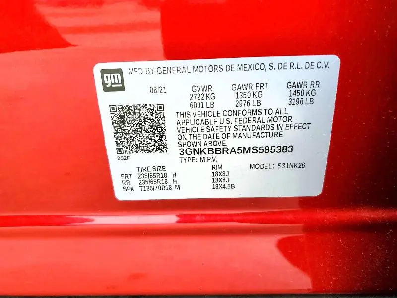 2021 CHEVROLET BLAZER 1LT  