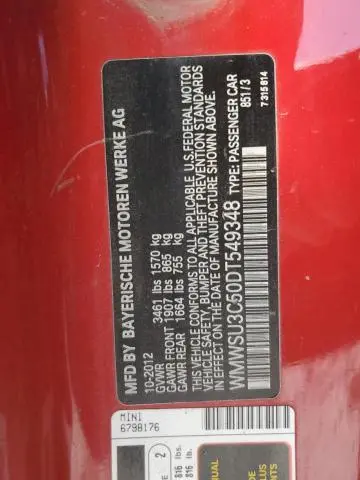 2013 MINI COOPER   