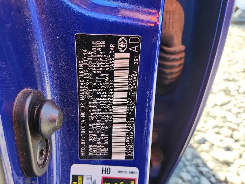2014 TOYOTA COROLLA S PLUS  