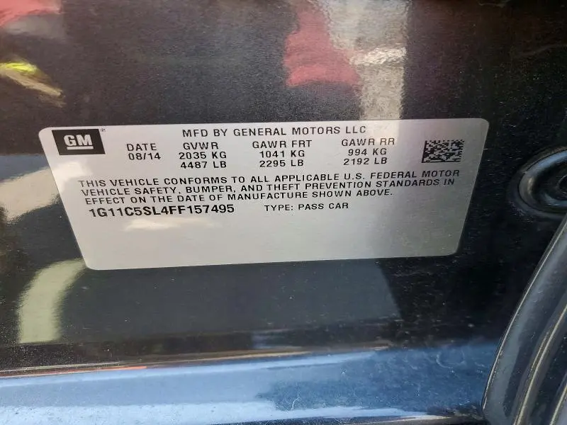 2015 CHEVROLET MALIBU 1LT  