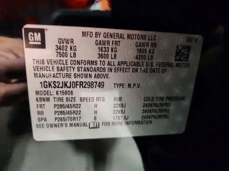 2015 GMC YUKON XL DENALI  