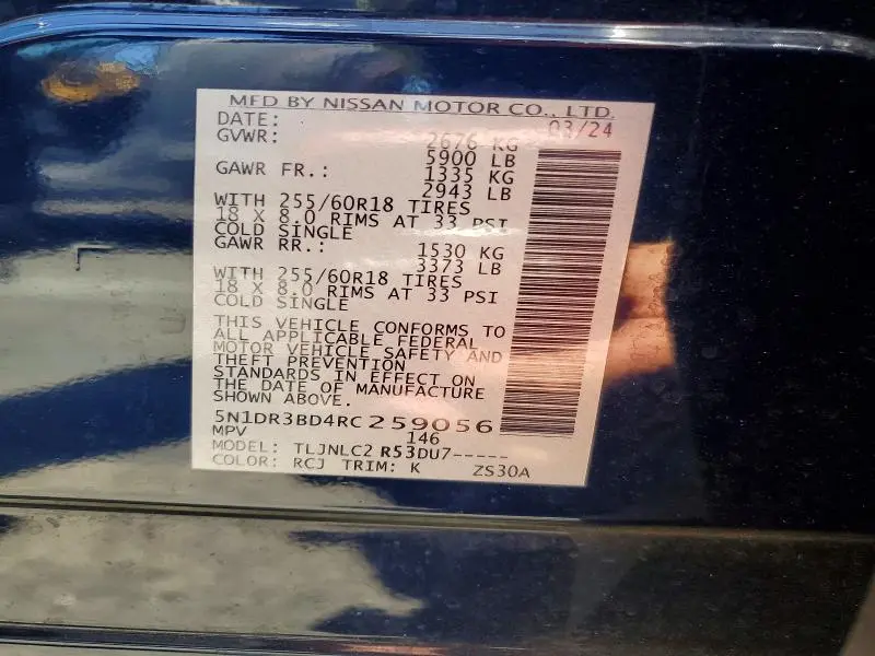 2024 NISSAN PATHFINDER ROCK CREEK  