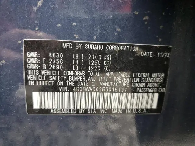 2024 SUBARU LEGACY PREMIUM  