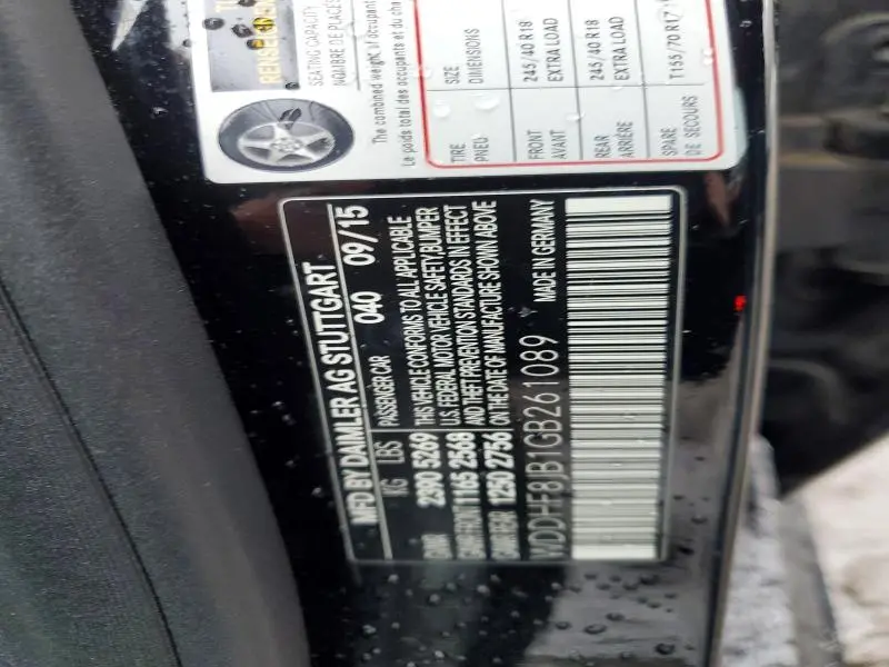 2016 MERCEDES-BENZ E 350 4MATIC  