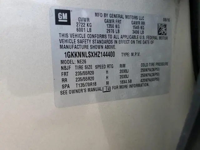 2017 GMC ACADIA SLT-2  