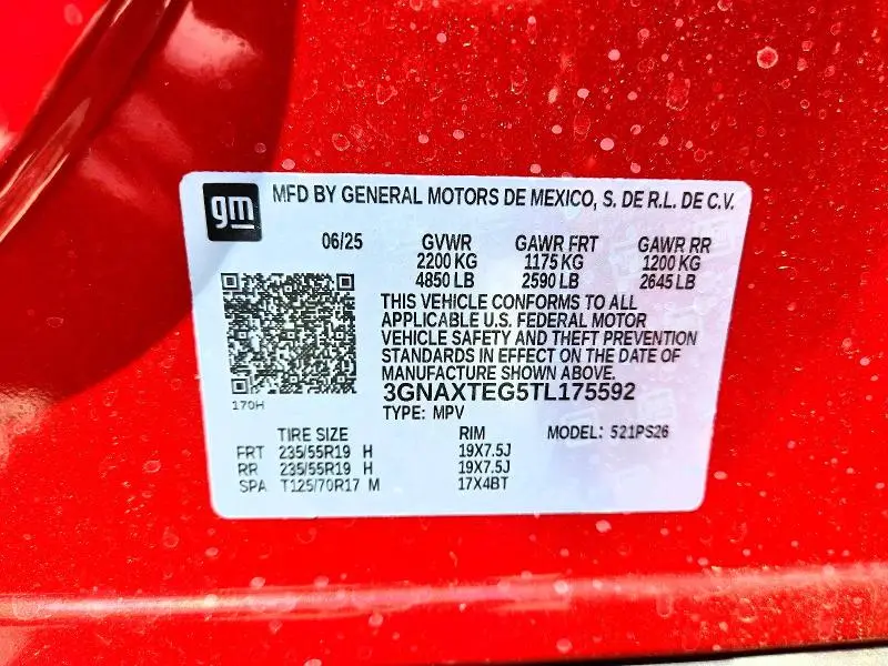 2026 CHEVROLET EQUINOX RS  