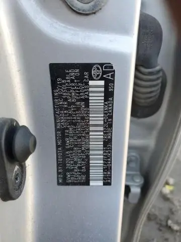 2019 TOYOTA COROLLA L