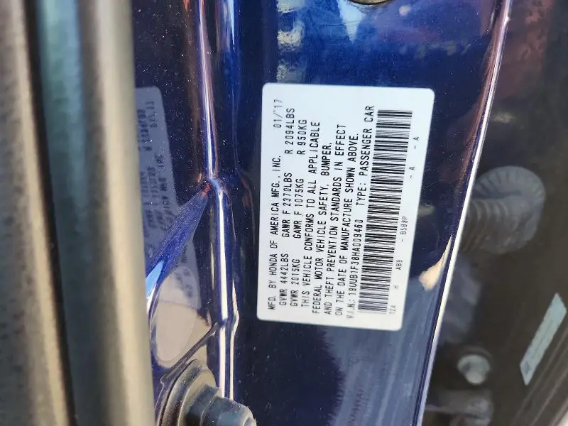 2017 ACURA TLX   