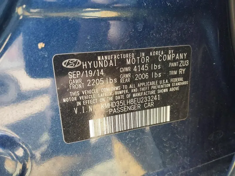 2014 HYUNDAI ELANTRA GT BASE  