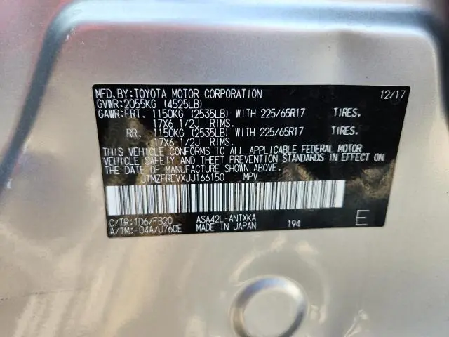 2018 TOYOTA RAV4 LE  