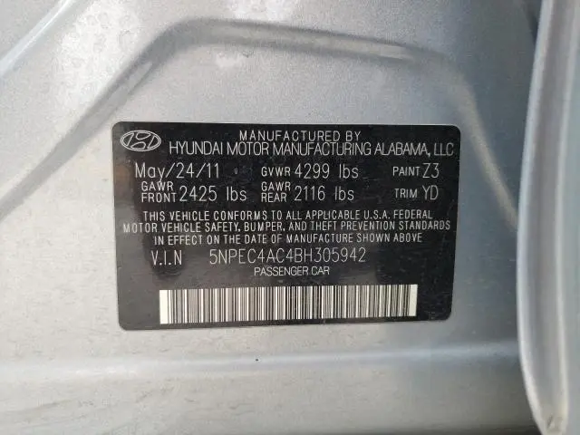 2011 HYUNDAI SONATA SE