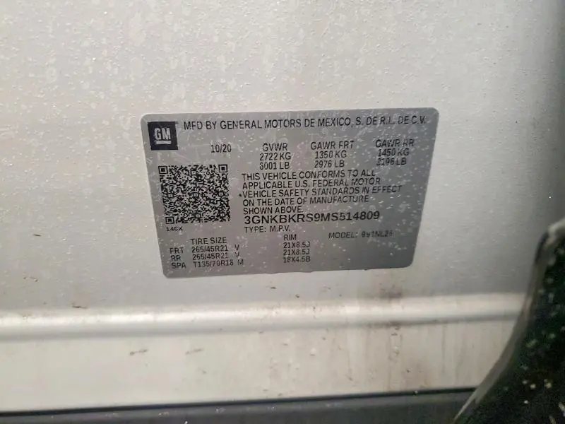 2021 CHEVROLET BLAZER RS  