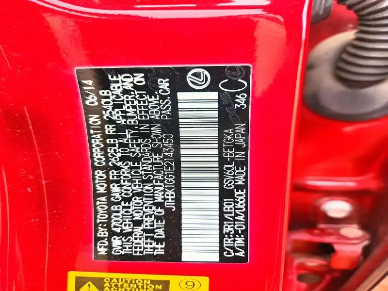 2014 LEXUS ES 350 BASE  