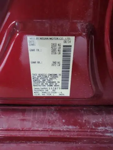 2015 NISSAN ALTIMA 2.5  