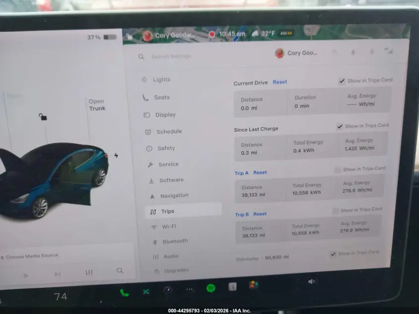 2018 TESLA MODEL 3 LONG RANGE/PERFORMANCE