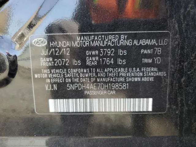 2013 HYUNDAI ELANTRA GLS  