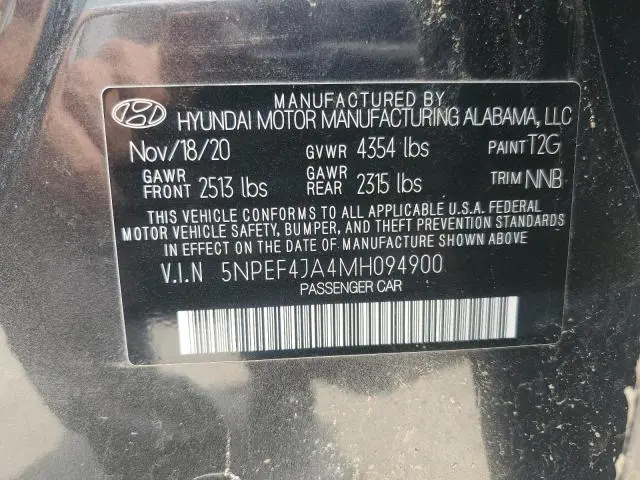 2021 HYUNDAI SONATA SEL  