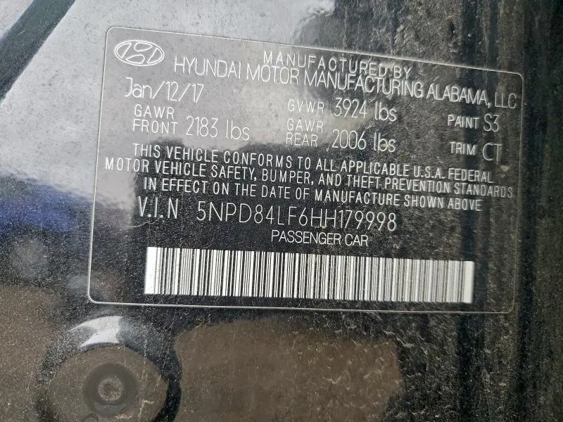 2017 HYUNDAI ELANTRA VALUE EDITION  