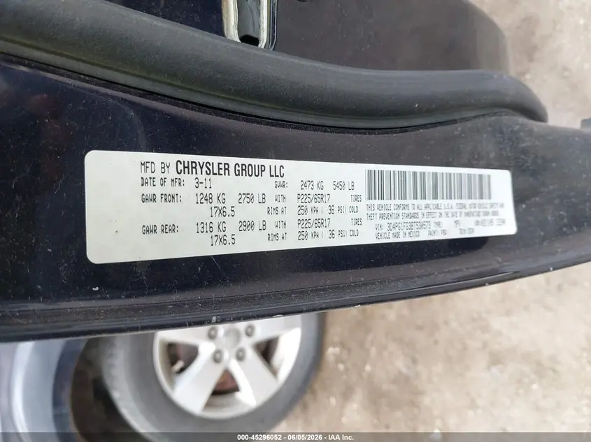 2011 DODGE JOURNEY MAINSTREET