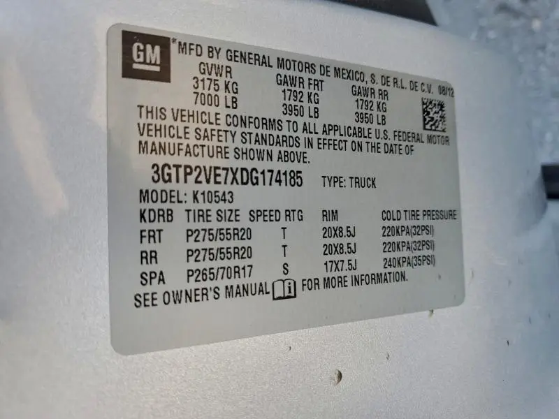 2013 GMC SIERRA K1500 SLE  