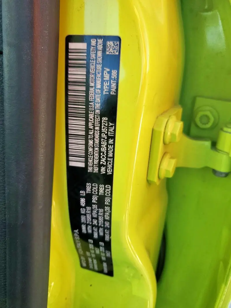 2018 JEEP RENEGADE SPORT  