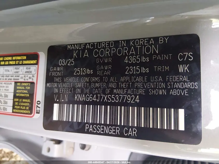 2025 KIA K5 GT-LINE