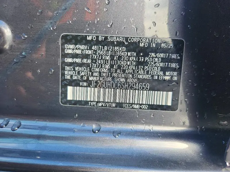 2025 SUBARU CROSSTREK PREMIUM  