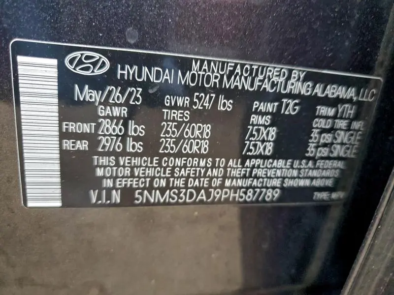 2023 HYUNDAI SANTA FE SEL PREMIUM  