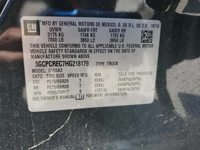 2017 CHEVROLET SILVERADO C1500 LT