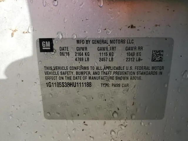 2017 CHEVROLET IMPALA LT  