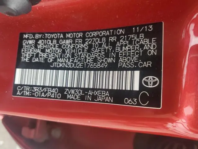 2014 TOYOTA PRIUS   