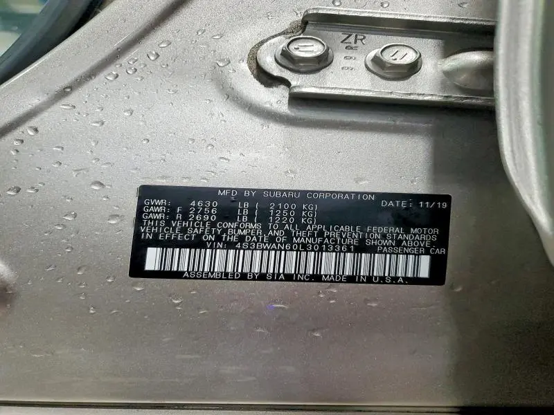 2020 SUBARU LEGACY LIMITED  