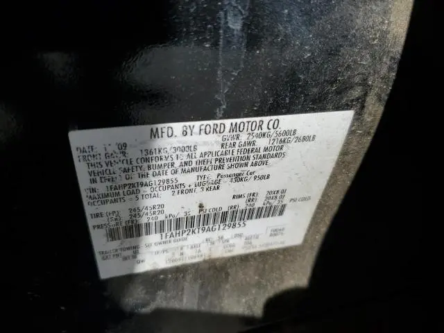 2010 FORD TAURUS SHO  