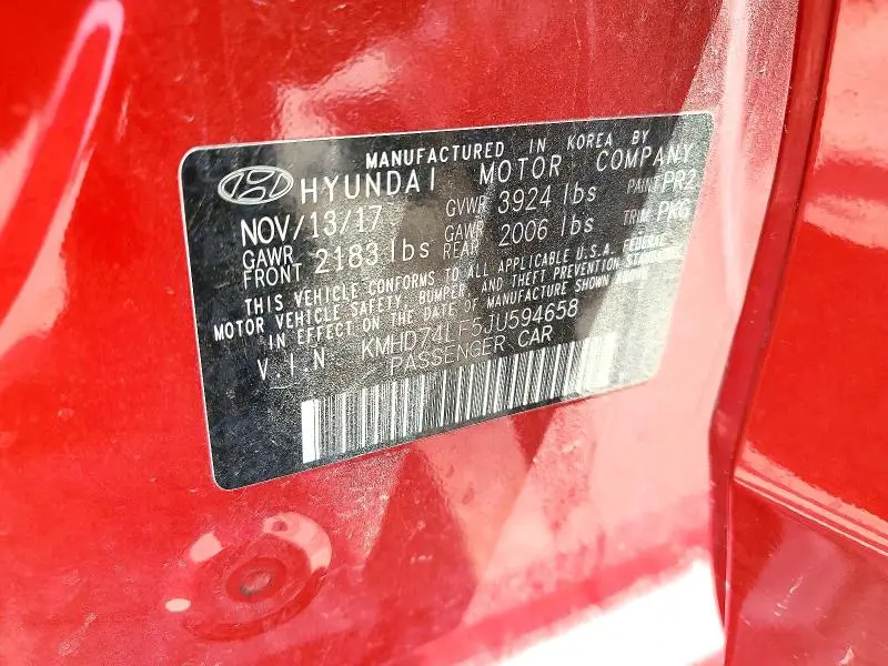 2018 HYUNDAI ELANTRA SE  