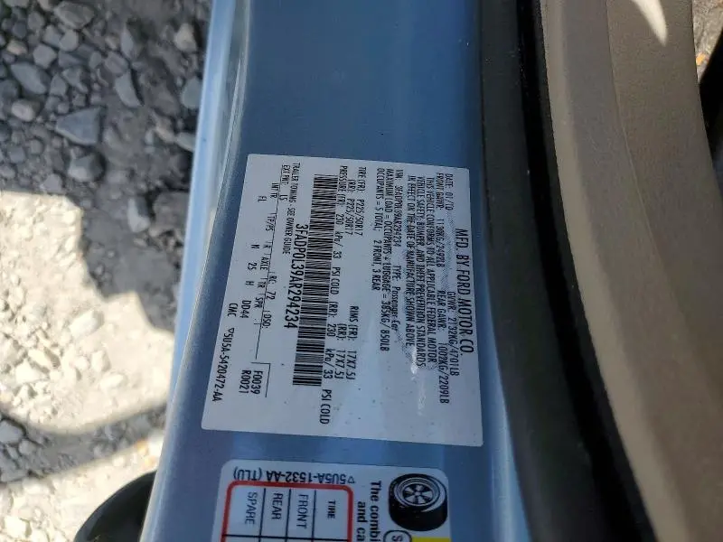 2010 FORD FUSION HYBRID  