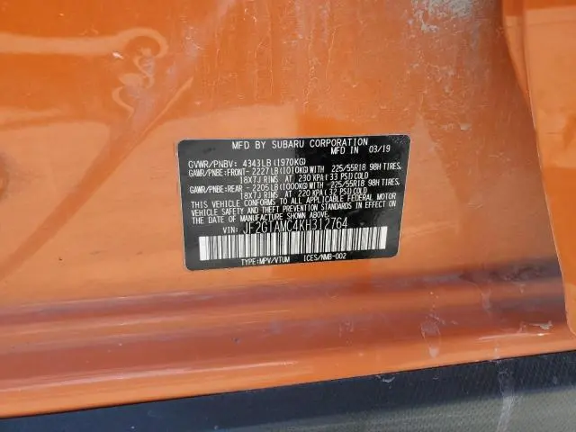2019 SUBARU CROSSTREK LIMITED  