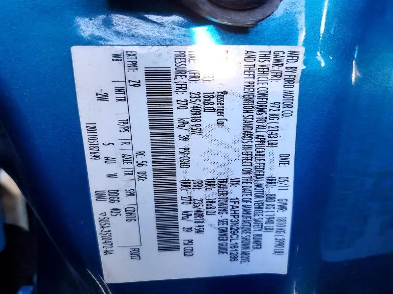 2012 FORD FOCUS TITANIUM  