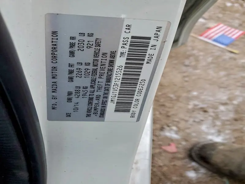 2015 MAZDA 6 TOURING  